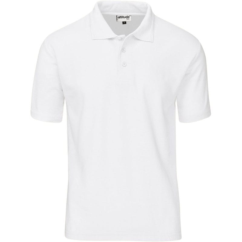 WHITE Kids Basic Pique Golf Shirt