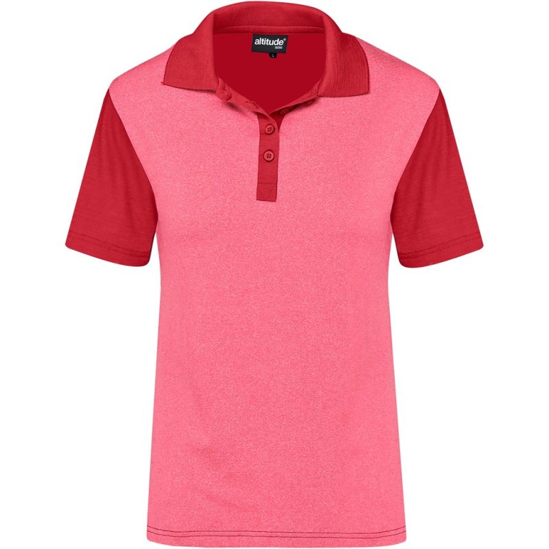 RED Ladies Crossfire Golf Shirt - Red
