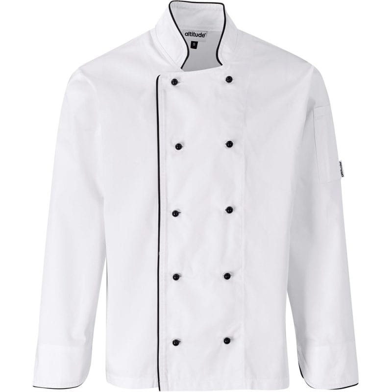WHITE Unisex Long Sleeve Dijon Chef Jacket