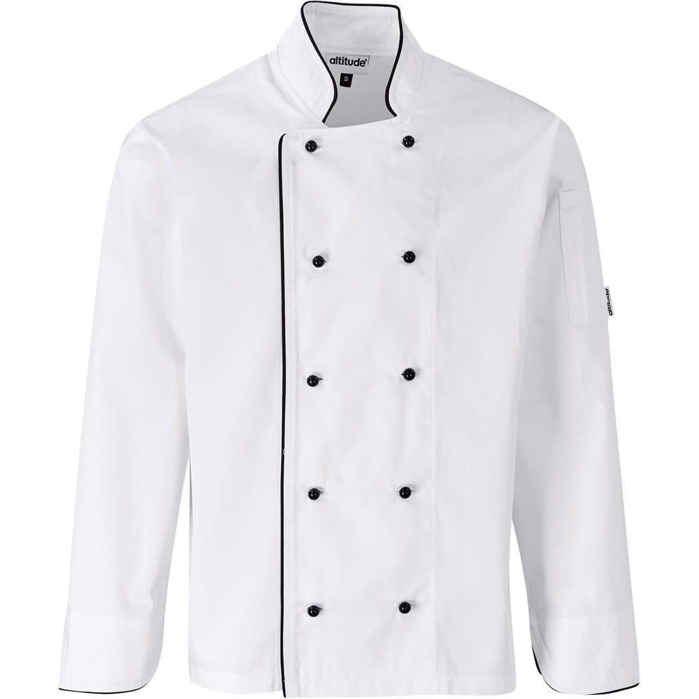 WHITE Unisex Long Sleeve Dijon Chef Jacket