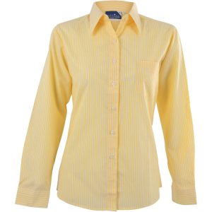 YELLOW Ladies Long Sleeve Drew Shirt - Yellow