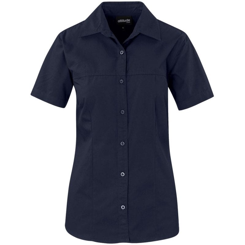 NAVY Ladies Short Sleeve Empire Shirt