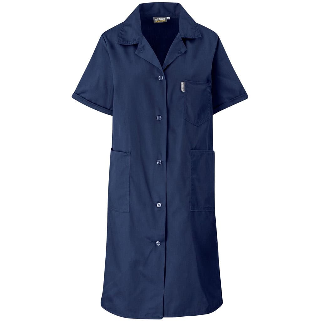 NAVY Marriot Polycotton Housecoat