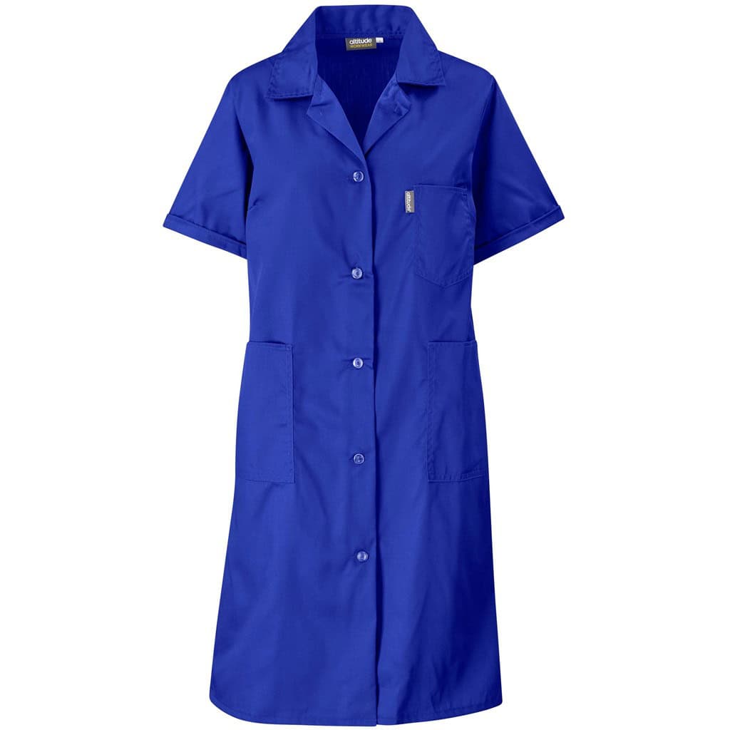 ROYAL BLUE Marriot Polycotton Housecoat