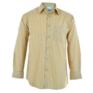 STONE Mens Long Sleeve Finlay Shirt - Stone