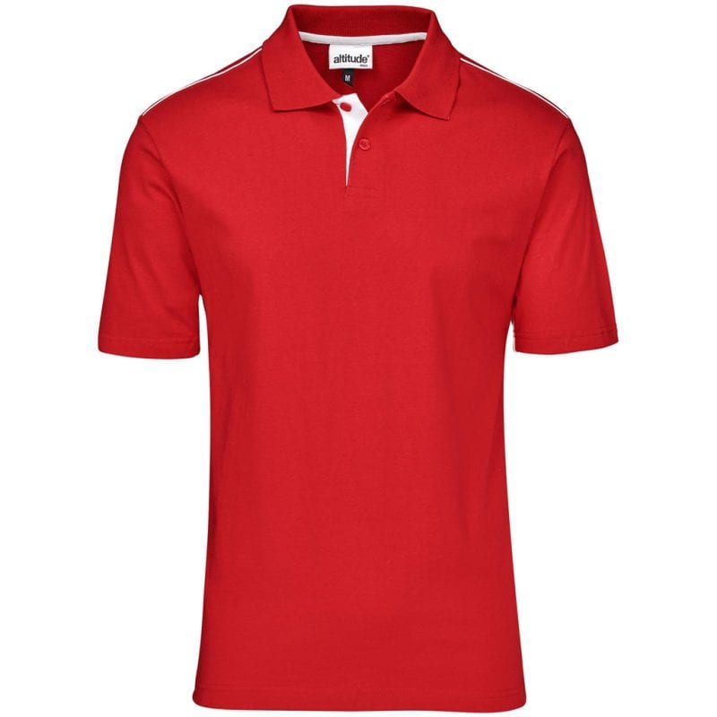 RED Mens Galway Golf Shirt - Red