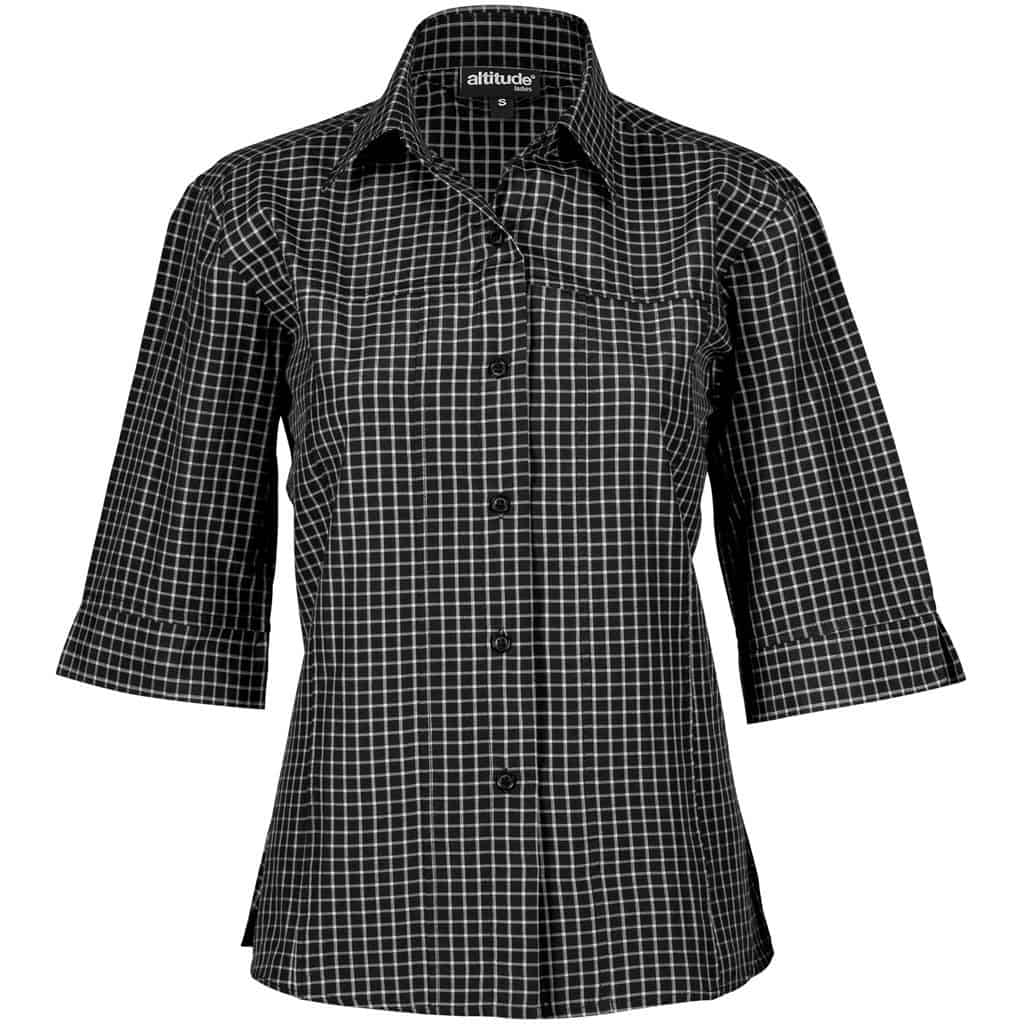 BLACK Ladies 3/4 Sleeve Prestige Shirt - Black