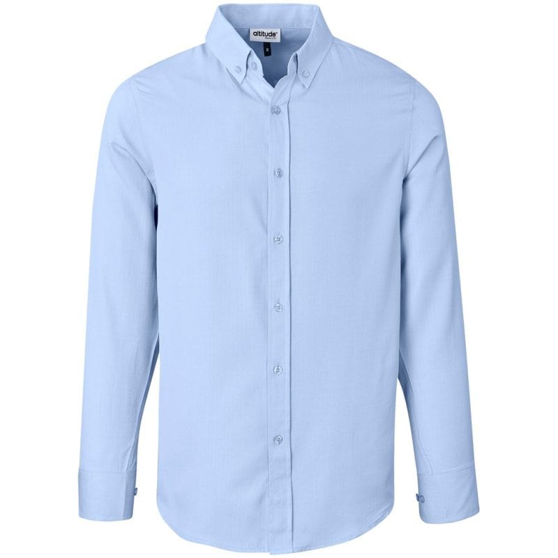 SKY BLUE Mens Long Sleeve Nottingham Shirt