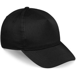 Black Piccolo Kids 5 Panel Cap - Yellow