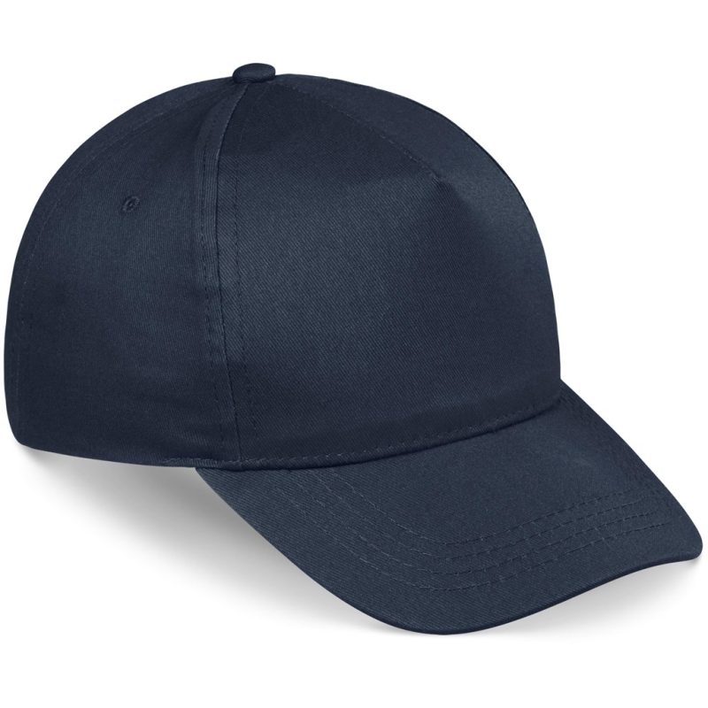 Navy Piccolo Kids 5 Panel Cap - Yellow