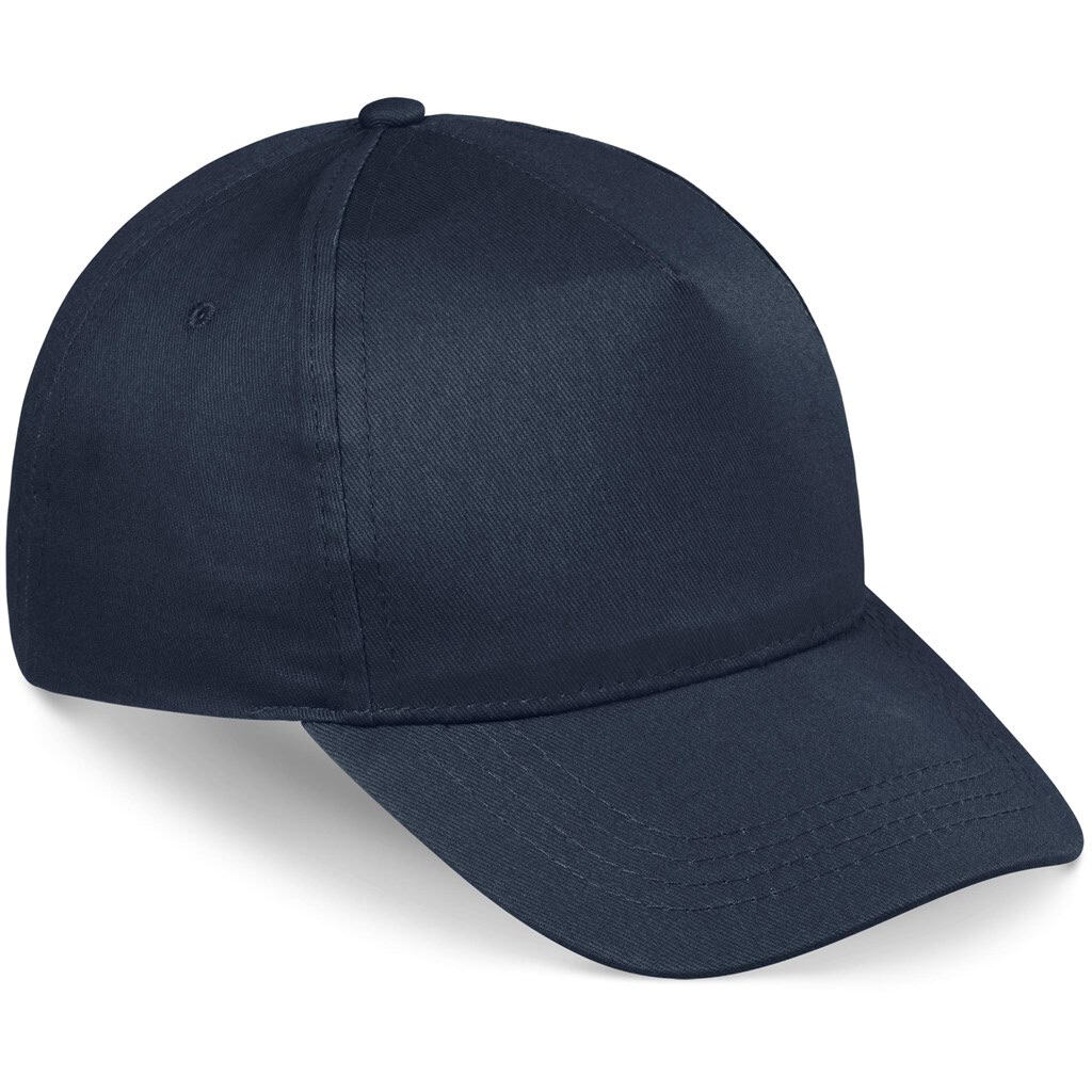 Navy Piccolo Kids 5 Panel Cap - Yellow