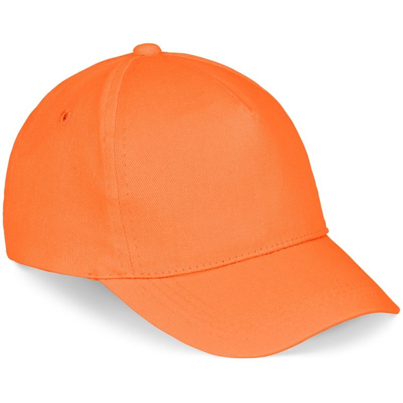 Orange Piccolo Kids 5 Panel Cap - Yellow
