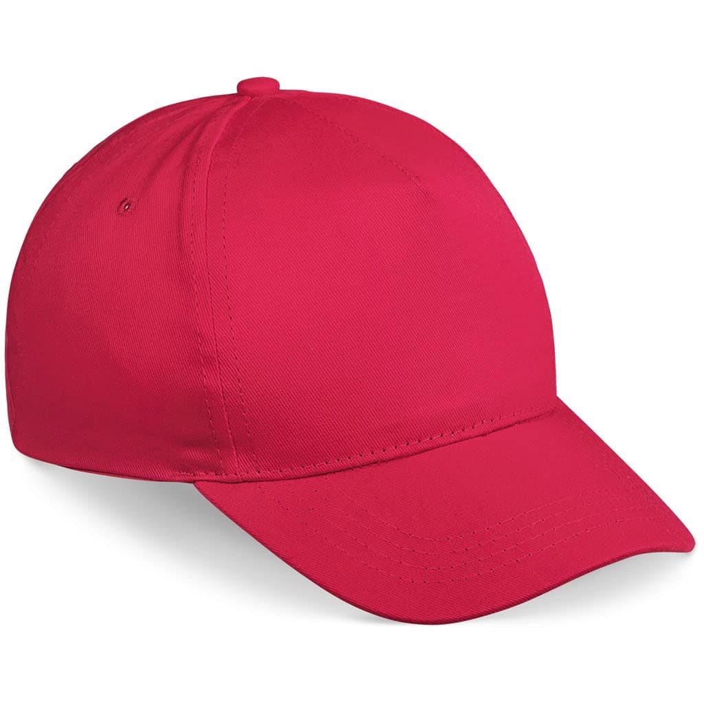 Red Piccolo Kids 5 Panel Cap - Yellow