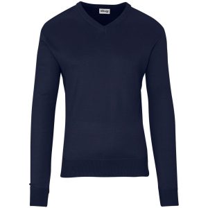 NAVY Mens Long Sleeve Peru V-Neck Jersey - Navy