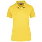 YELLOW Mens Tournament Golf Shirt