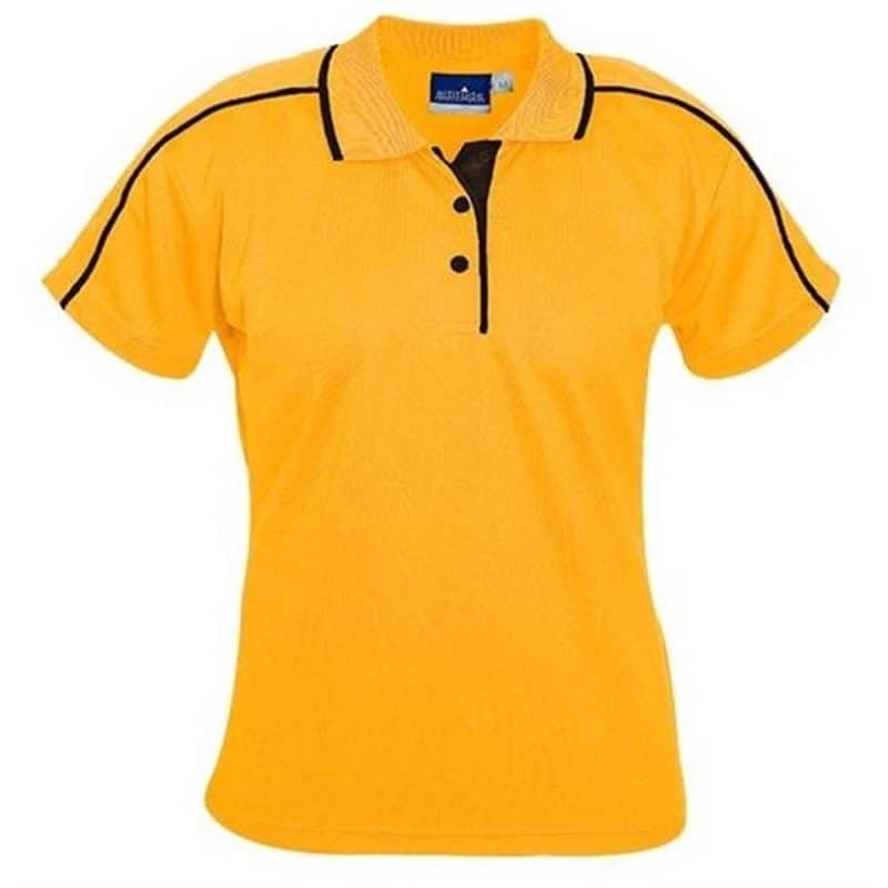 YELLOW Ladies Vegas Golf Shirt - Yellow