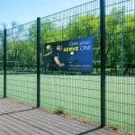 Sublimated Display Fabric Banner 2.45m x 1.5m lifestyleImagesWithLogos