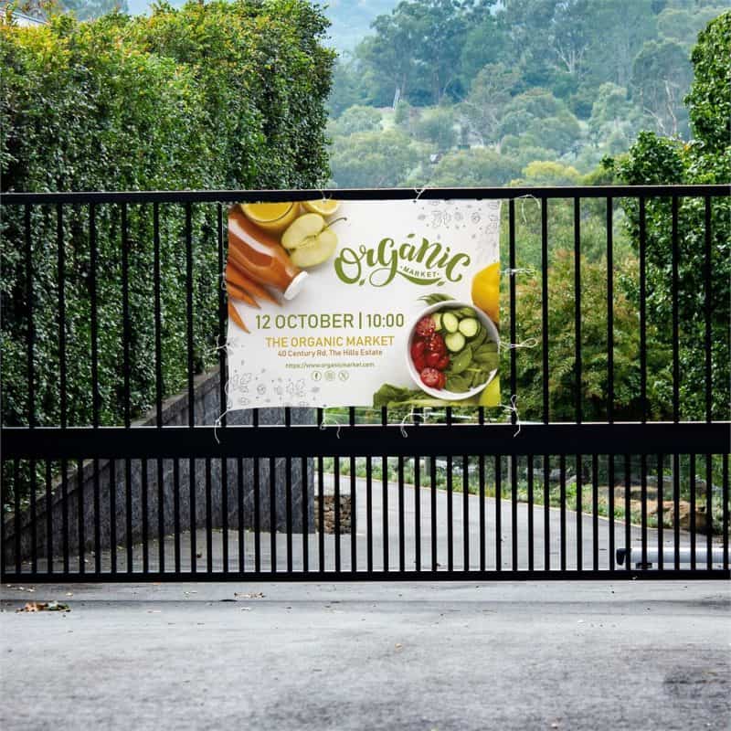 Sublimated Display Fabric Banner 2m x 1.5m lifestyleImagesWithLogos