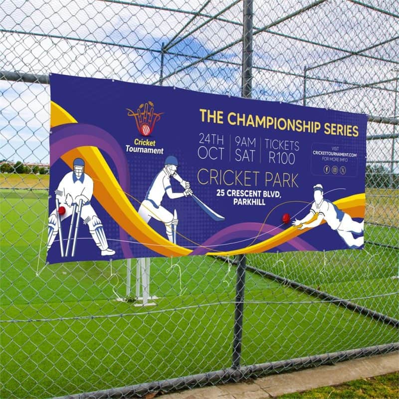 Sublimated Display Fabric Banner 3m x 1.2m lifestyleImagesWithLogos
