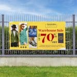 Sublimated Display Fabric Banner 3m x 1.5m lifestyleImagesWithLogos