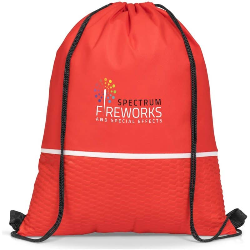 RED Brighton Non-Woven Drawstring Bag
