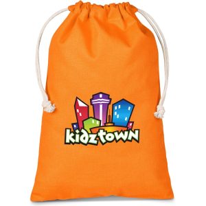 Orange Altitude Allsorts Midi Cotton Drawstring Pouch - Orange