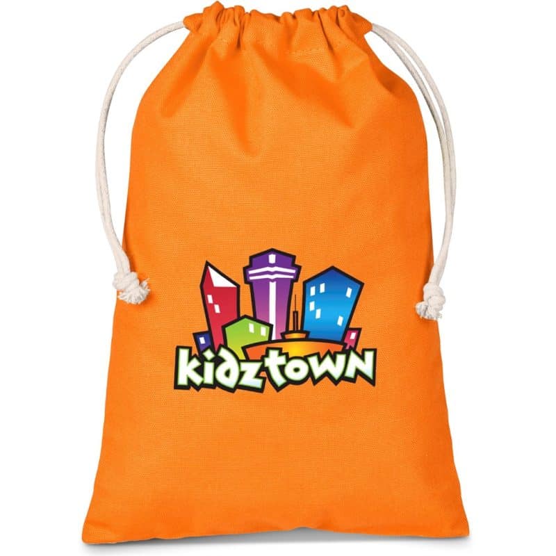 Orange Altitude Allsorts Midi Cotton Drawstring Pouch - Orange