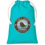 TURQUOISE Allsorts Midi Cotton Drawstring Pouch - Turquoise