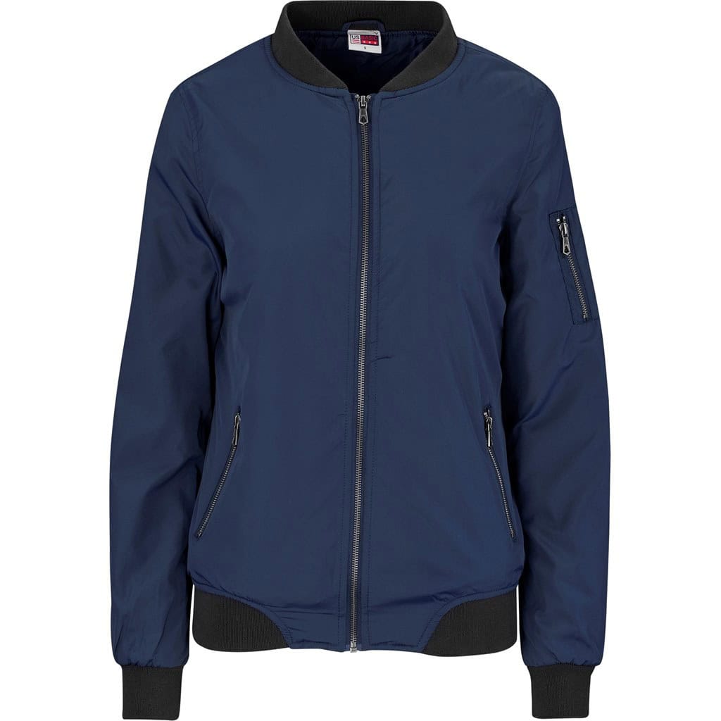 NAVY Ladies Crusader Bomber Jacket - Navy