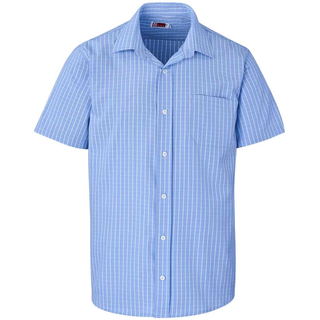 LIGHT BLUE Mens Short Sleeve Aston Shirt