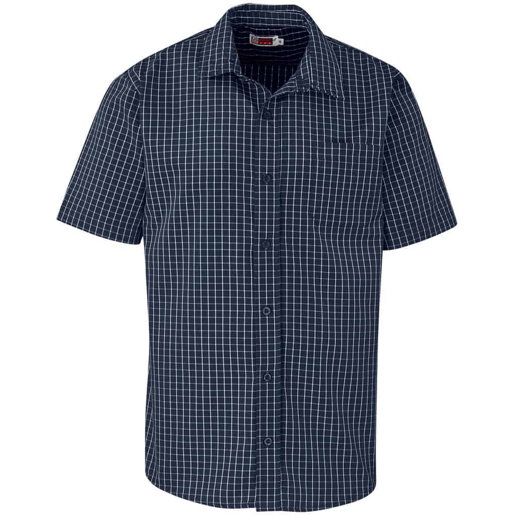 NAVY Mens Short Sleeve Aston Shirt