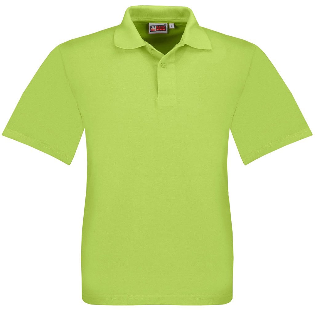 LIME Kids Elemental Golf Shirt - Lime