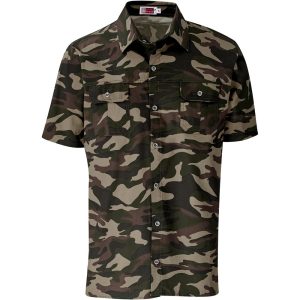 CAMOUFLAGE Mens Short Sleeve Wildstone Shirt - Camouflage