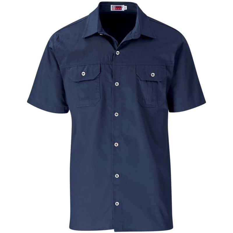 NAVY Mens Short Sleeve Wildstone Shirt