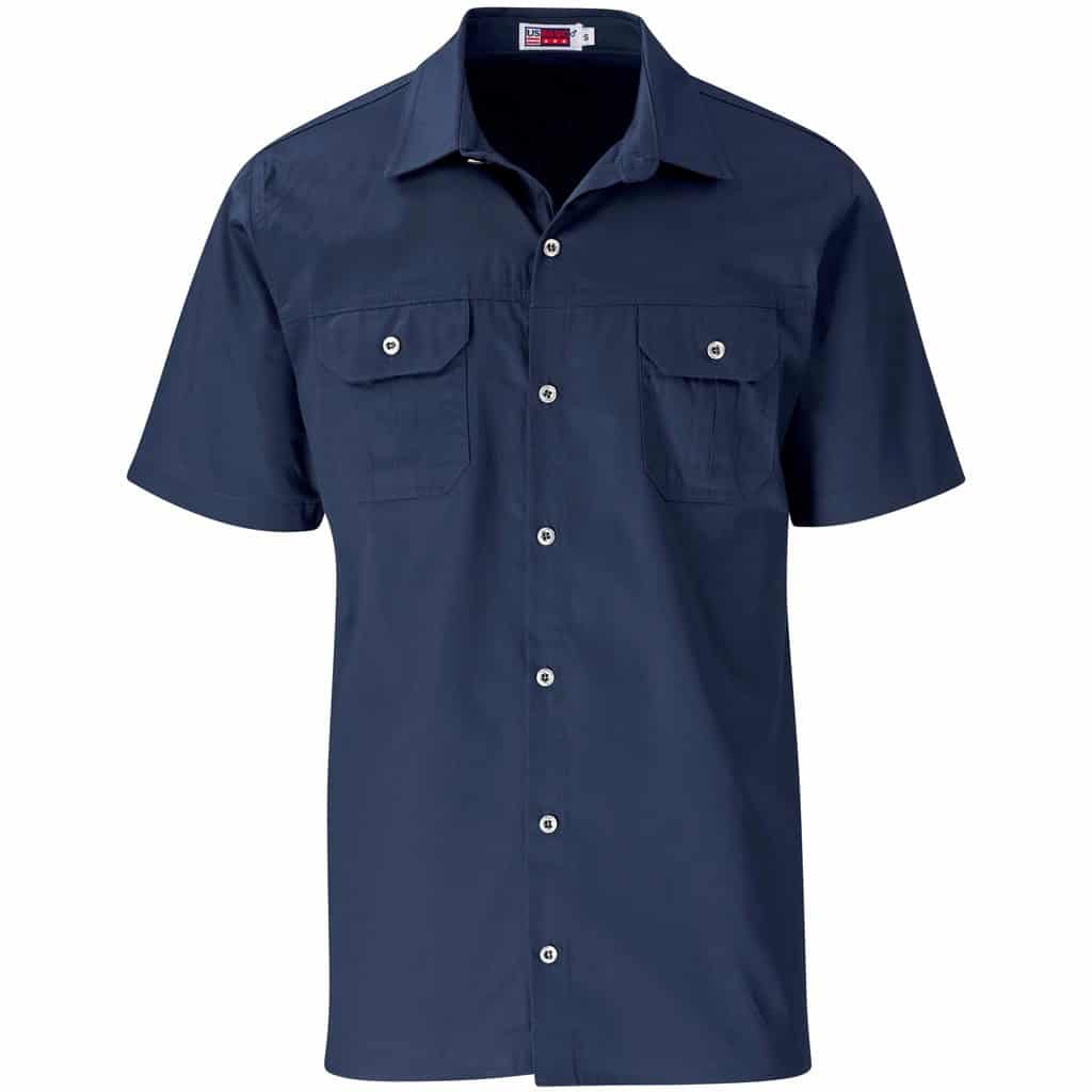 NAVY Mens Short Sleeve Wildstone Shirt