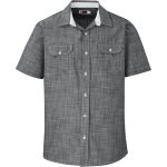 GREY Mens Short Sleeve Windsor Shirt - Grey