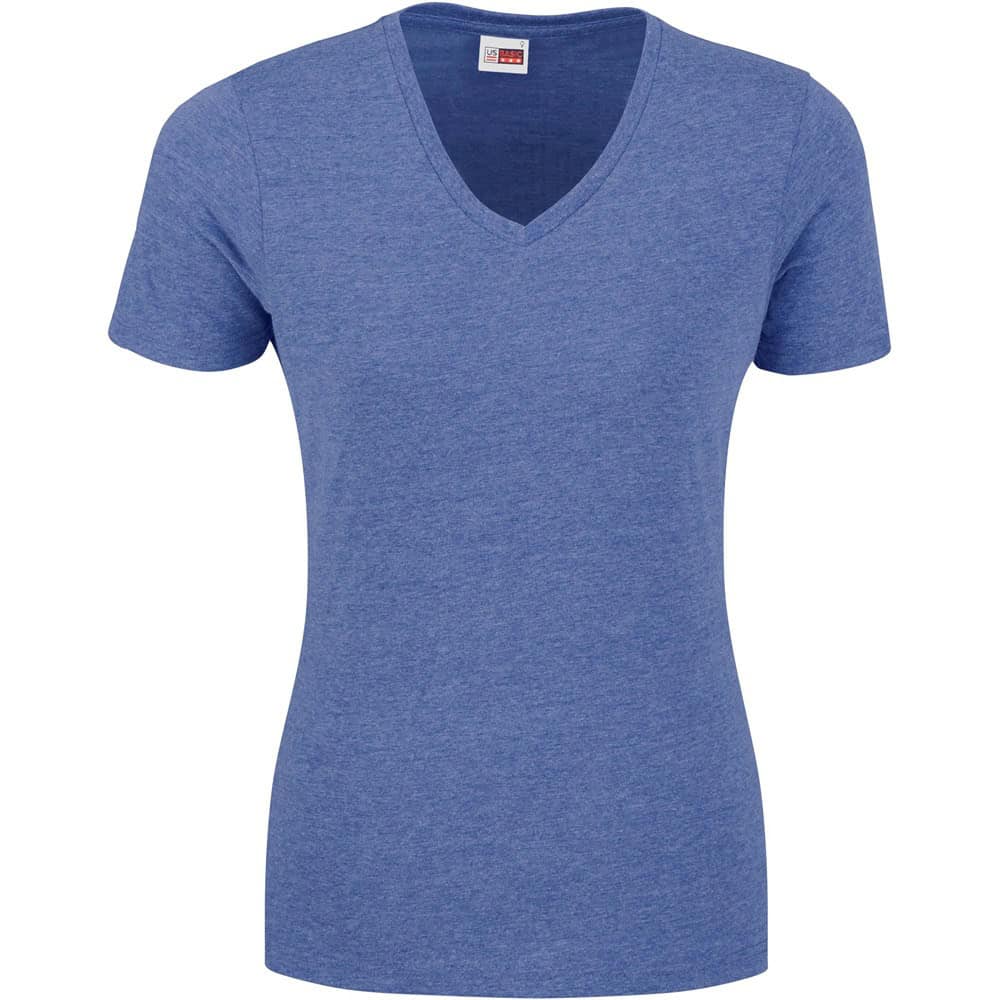 BLUE Ladies Michigan Melange V-Neck T-Shirt