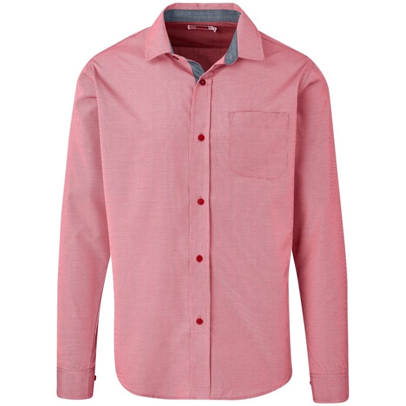 RED Mens Long Sleeve Coventry Shirt - Red