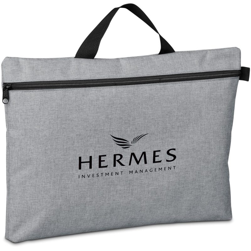 Grey Lockley Document Bag - Grey