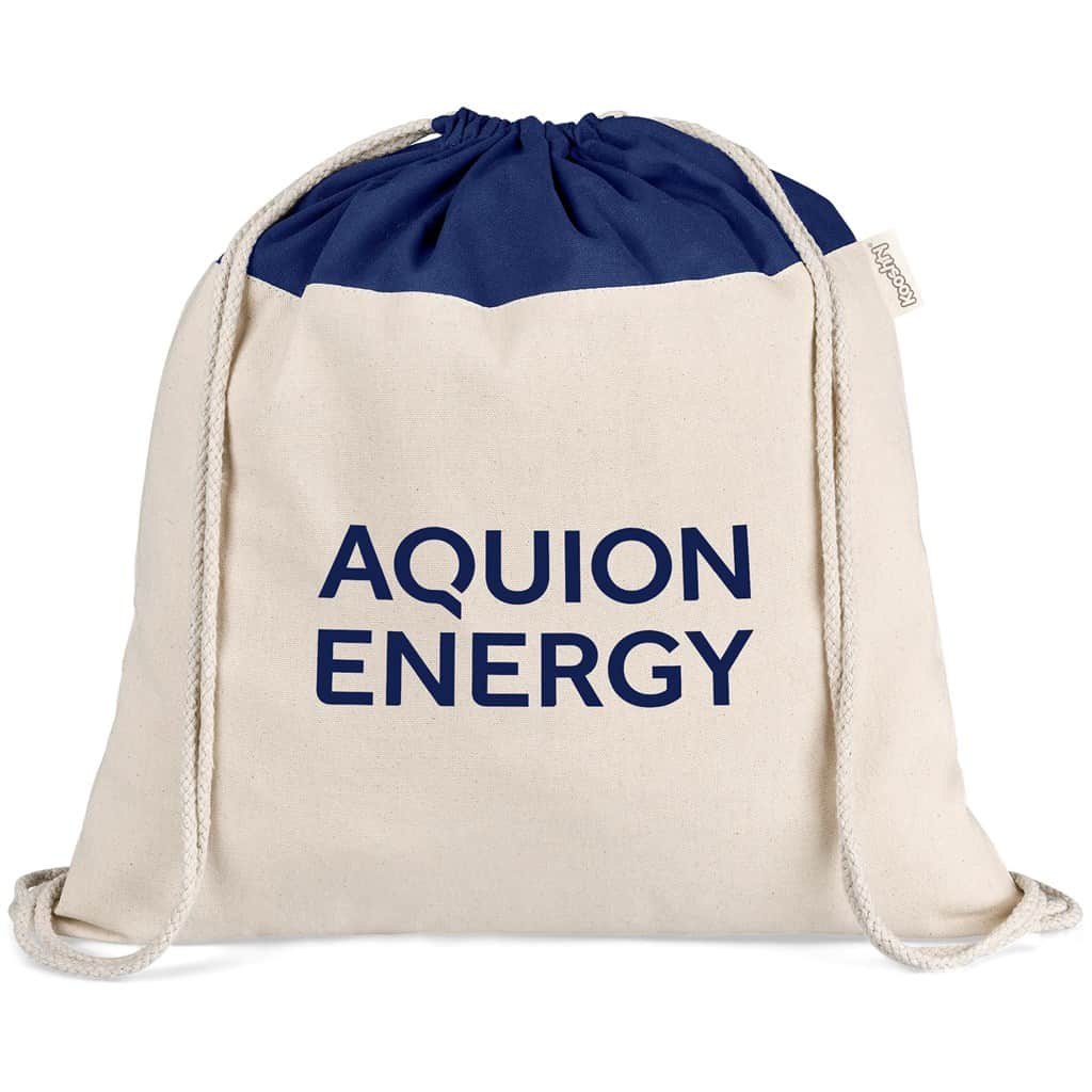 NAVY Kooshty Dominica Jumbo Cotton Drawstring Bag