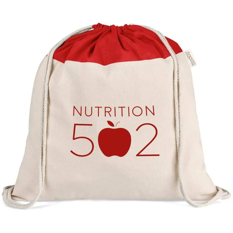 RED Kooshty Dominica Jumbo Cotton Drawstring Bag