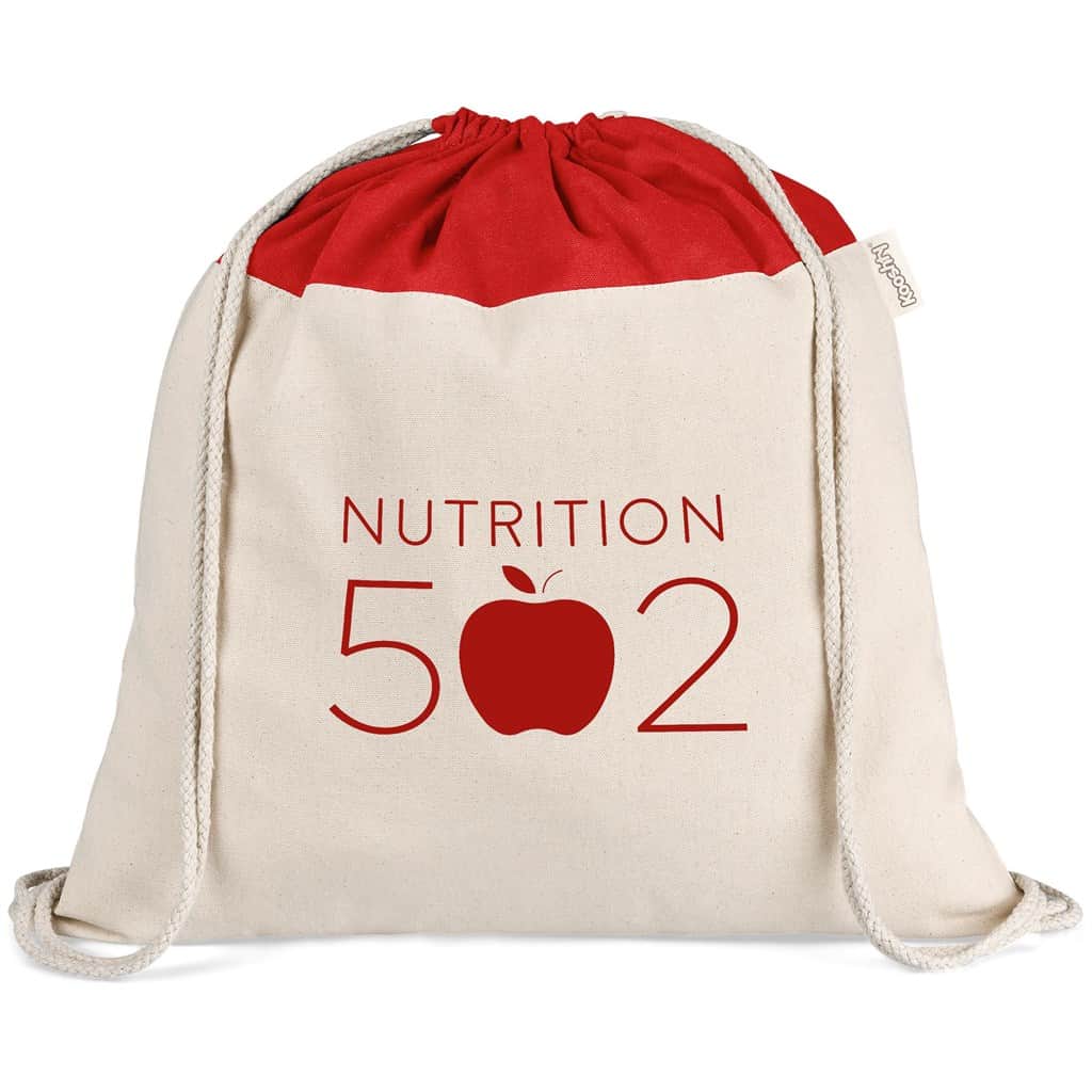 RED Kooshty Dominica Jumbo Cotton Drawstring Bag