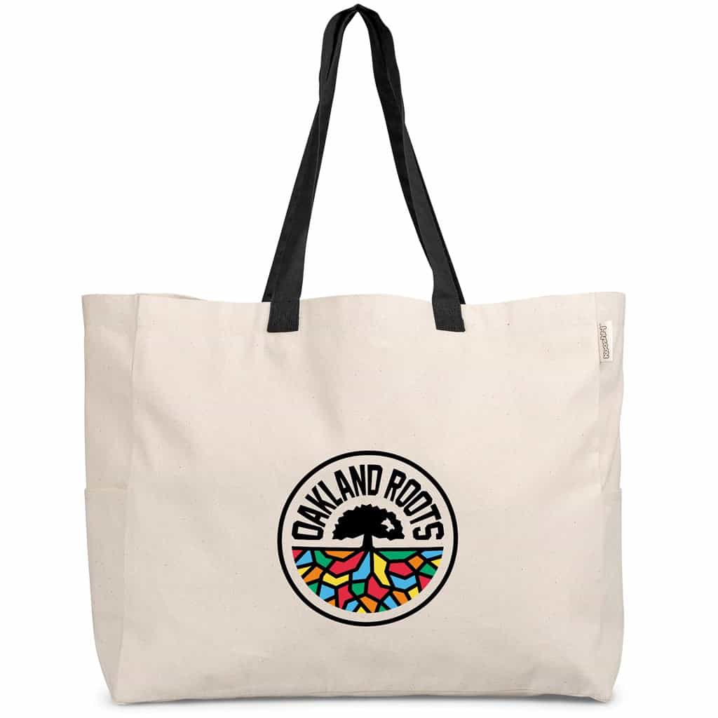 BLACK Kooshty Barbados Large Cotton Beach Bag