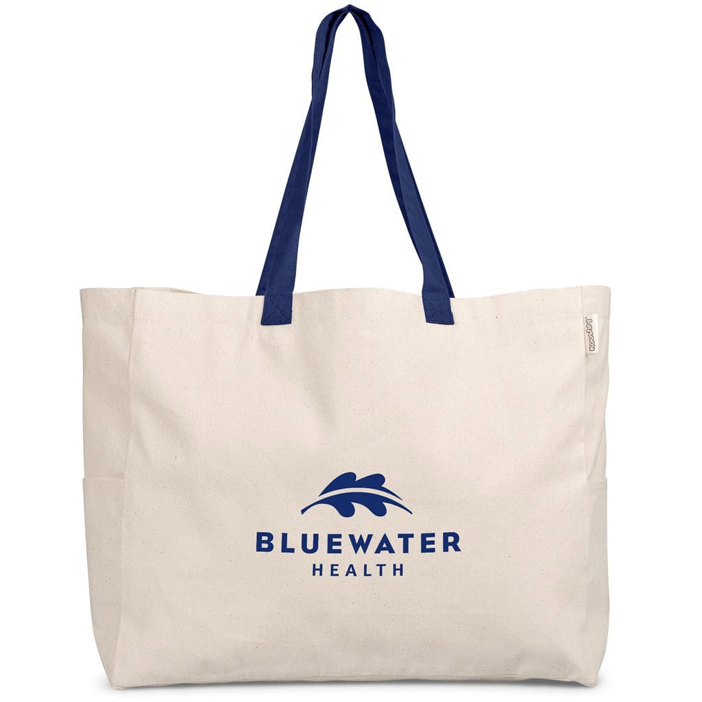 NAVY Kooshty Barbados Large Cotton Beach Bag