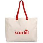 RED Kooshty Barbados Large Cotton Beach Bag
