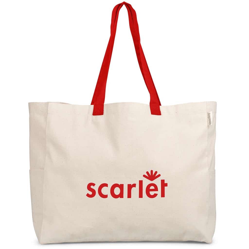 RED Kooshty Barbados Large Cotton Beach Bag