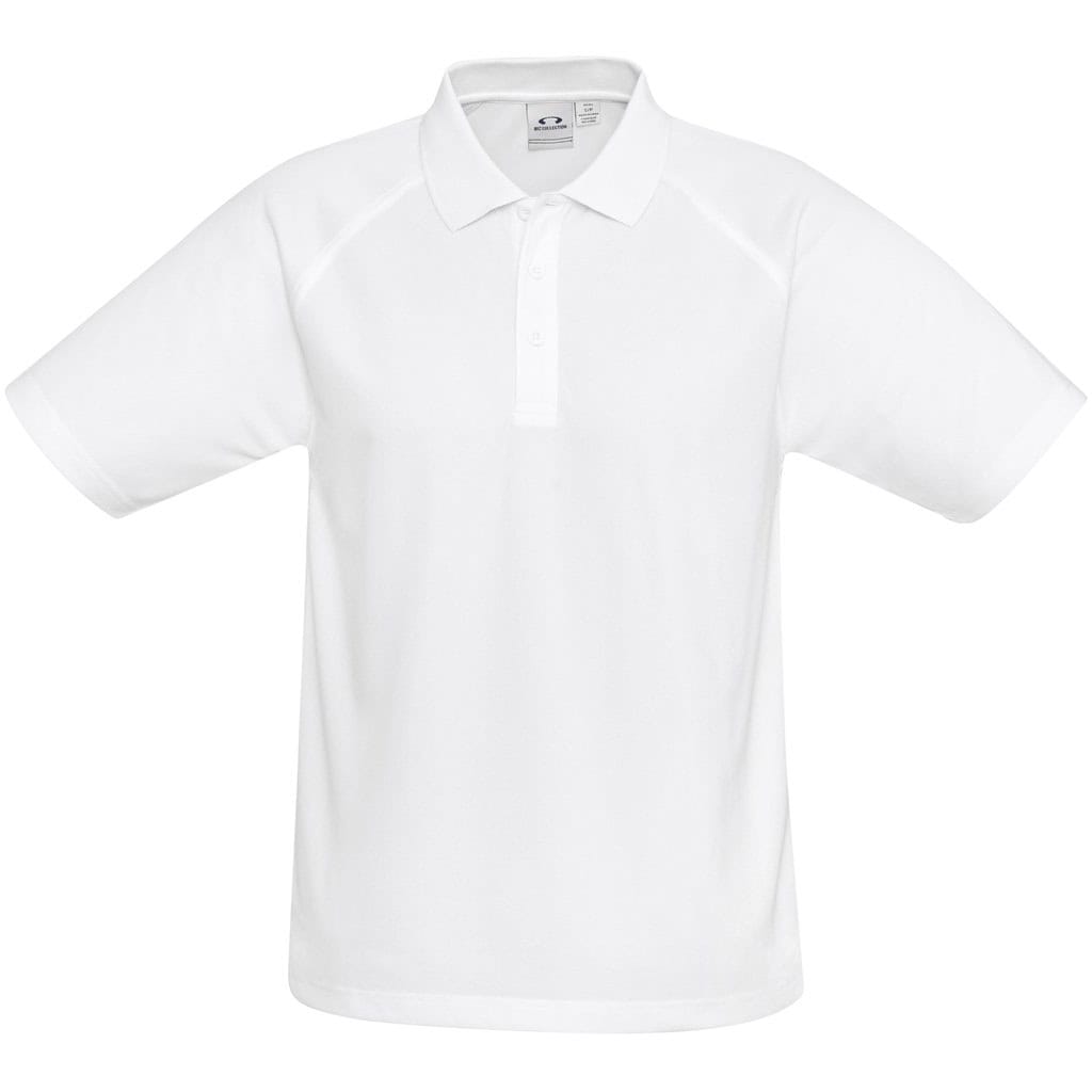WHITE Kids Sprint Golf Shirt - White