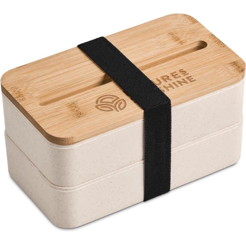 Okiyo Dura Wheat Straw & Bamboo Lunch Box Set