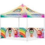 Coated Steel Sublimated Gazebo 3m x 3m - 2 Half-Wall Skins