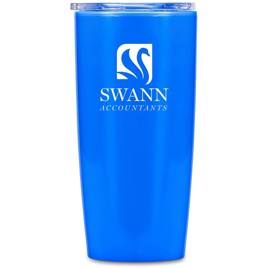 OCEAN BLUE Altitude Daytona Plastic 2-in-1 Double-Wall Tumbler & Straw - 600ml